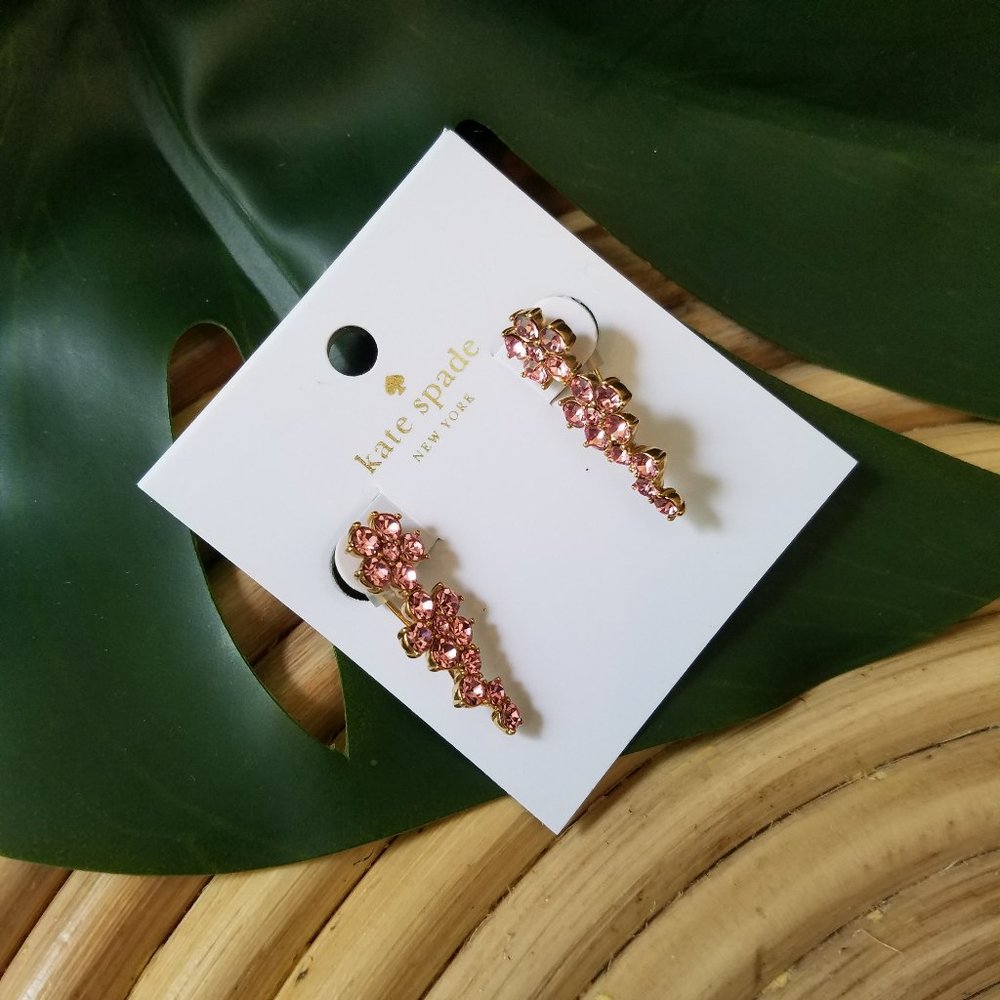 Kate spade light pink floral earrings NWT - Picture 1 of 5